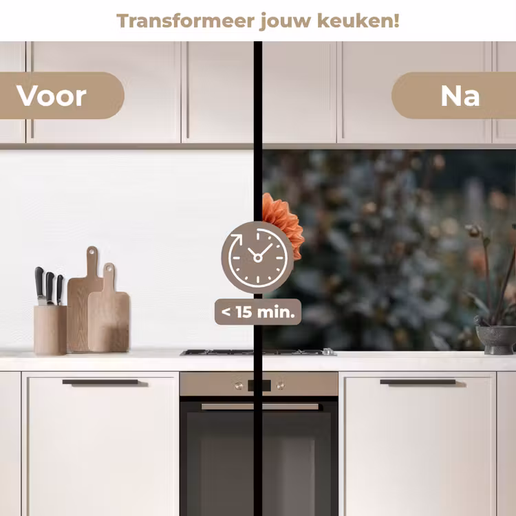 Keuken achterwand - Dahlia - Bloem - Natuur - Sfeervol — 3