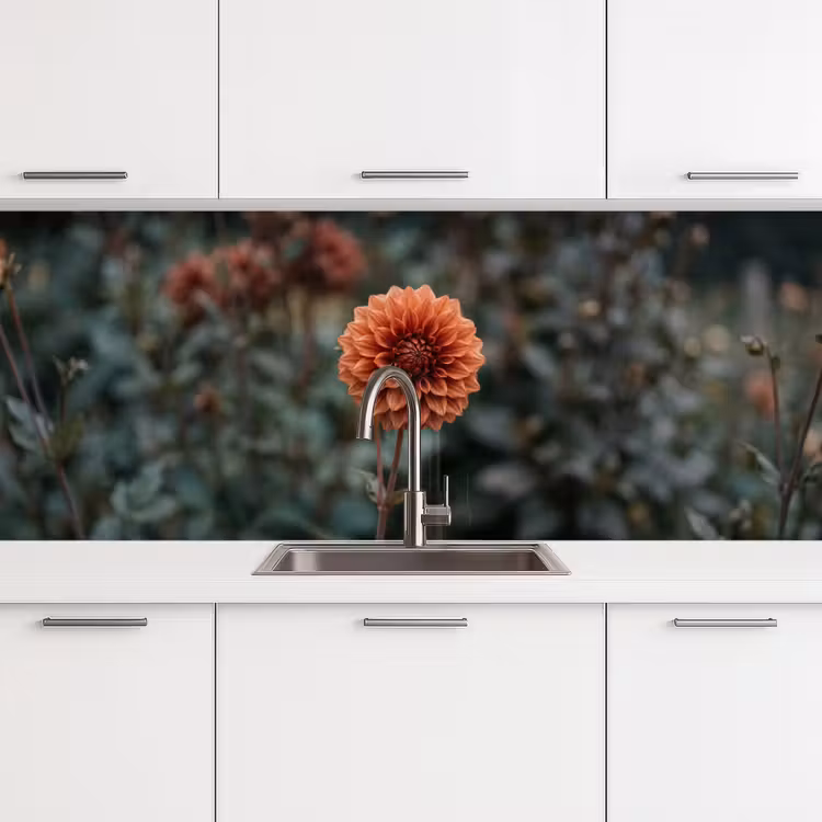 Keuken achterwand - Dahlia - Bloem - Natuur - Sfeervol — 4