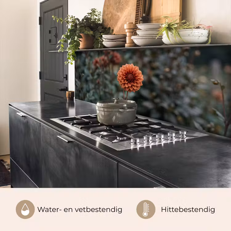 Keuken achterwand - Dahlia - Bloem - Natuur - Sfeervol — 5
