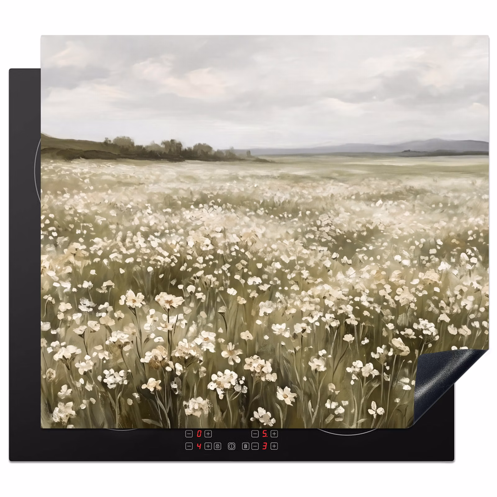 Inductie beschermer - Illustratie - Landschap - Wit — 1