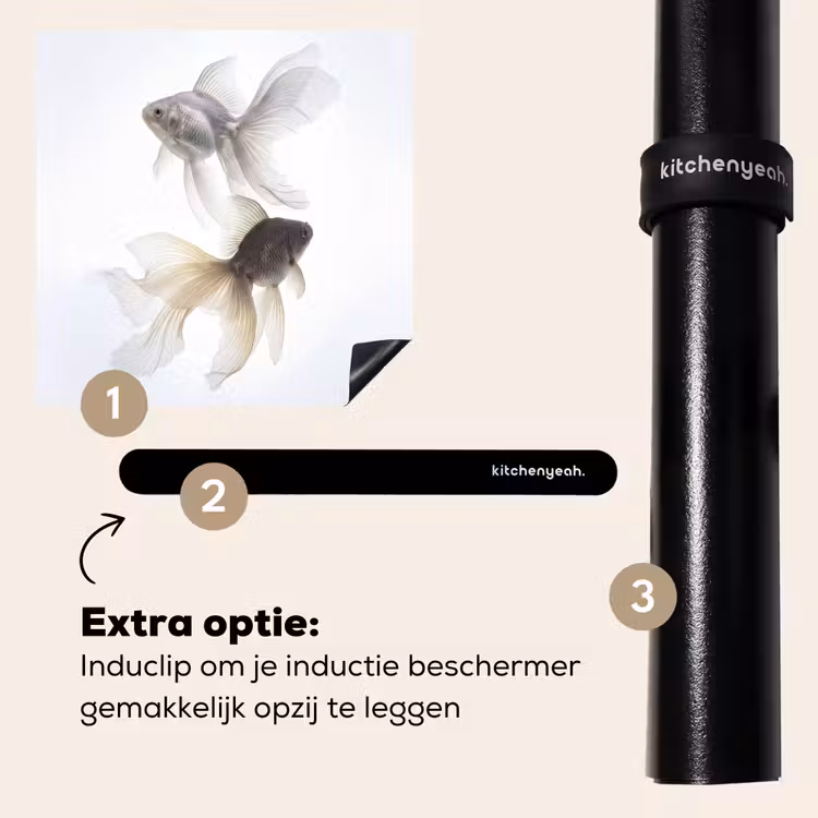 Inductie beschermer - Goudvissen - Modern - Wit — 8