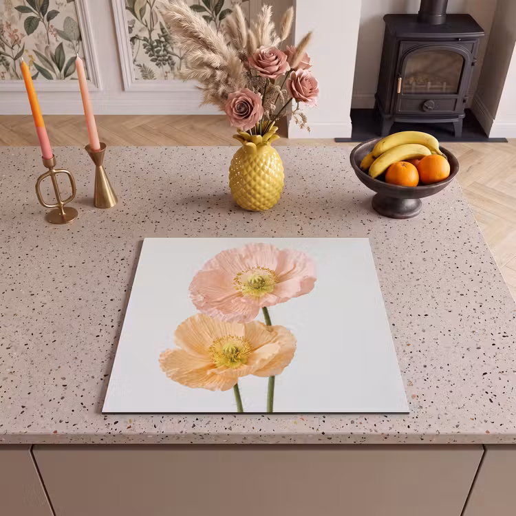 Inductie beschermer - Papavers - Botanisch - Roze — 3