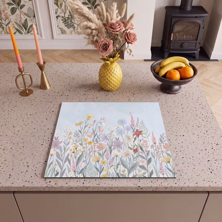 Inductie beschermer - Weidebloemen - Illustratie - Kleurrijk — 3