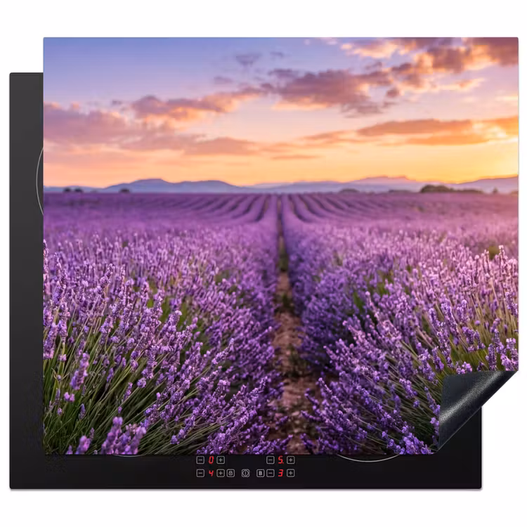 Inductie beschermer - Lavendel - Veld - Natuur - Paars — 1