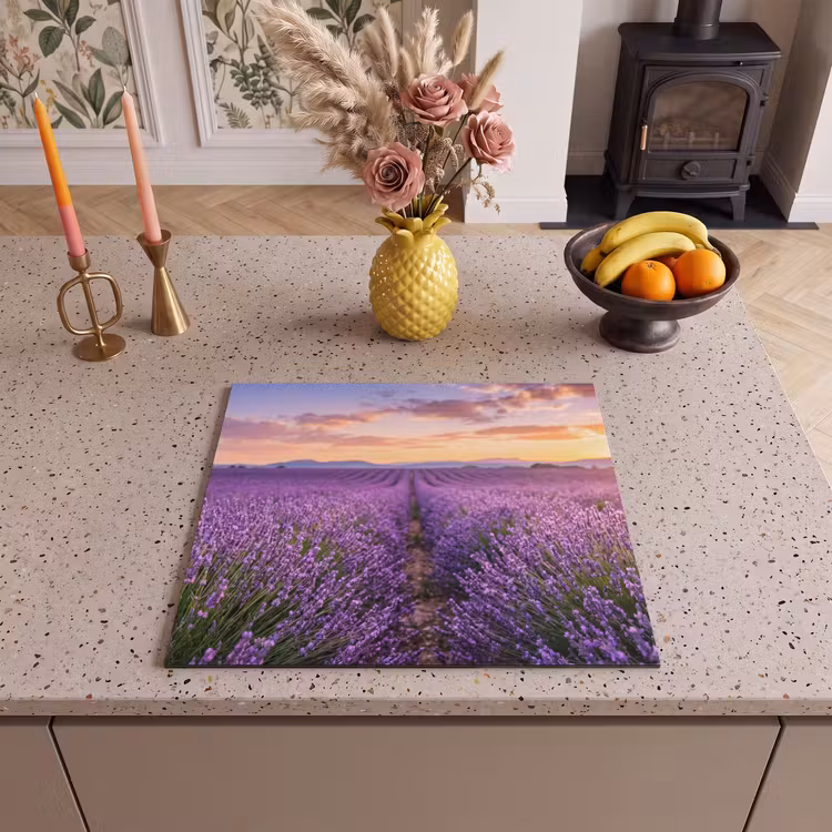 Inductie beschermer - Lavendel - Veld - Natuur - Paars — 3