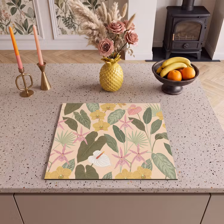Inductie beschermer - Patroon - Bloemen - Kleurrijk — 3