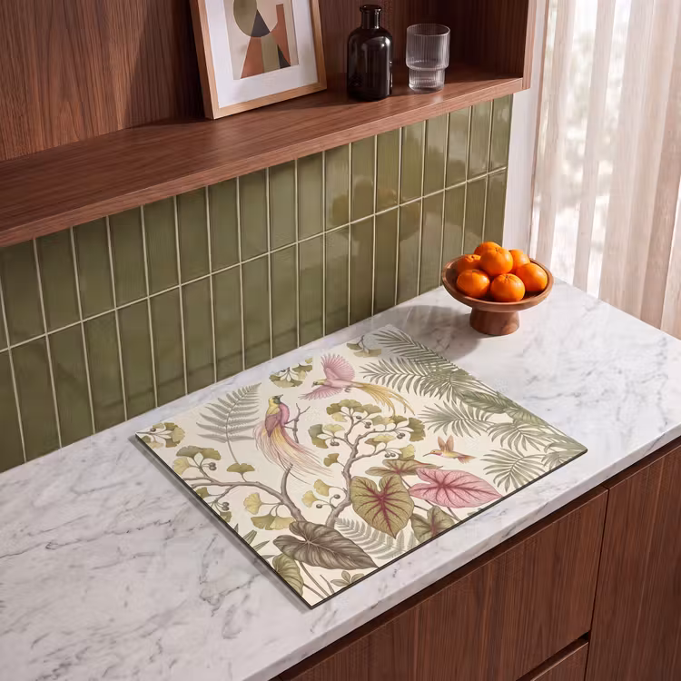 Inductie beschermer - Vogels - Tropisch - Botanisch - Roze — 4
