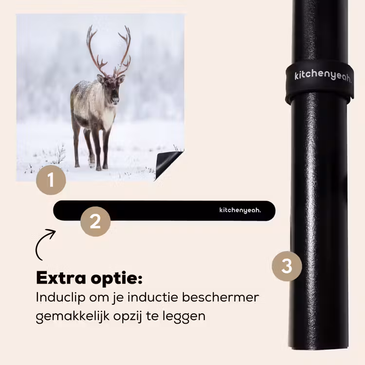 Inductie beschermer - Rendier - Gewei - Toendra - Sneeuw - Wild — 8