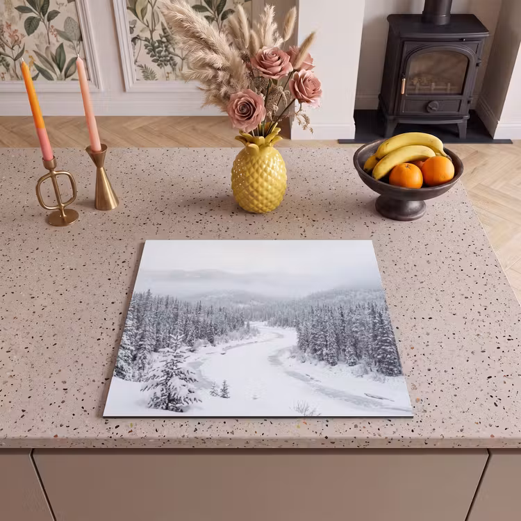 Inductie beschermer - Rivier - Bevroren - Landschap - Winter — 3