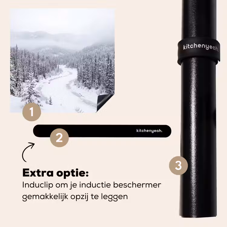 Inductie beschermer - Rivier - Bevroren - Landschap - Winter — 8