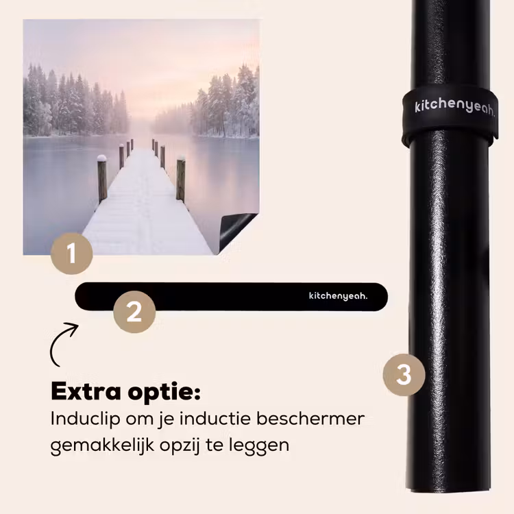 Inductie beschermer - Steiger - Meer - Mist - Winter - Serene — 8