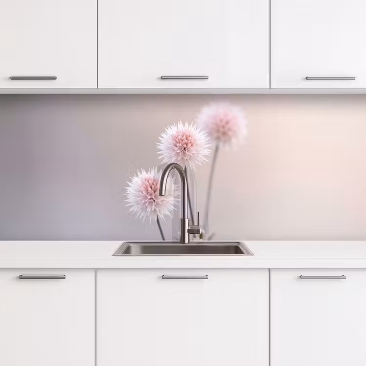 Keuken achterwand - Bloemen - Bollen - Roze — 4