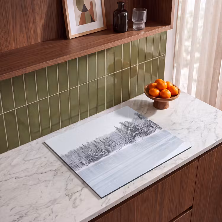 Inductie beschermer - Meer - Dennen - IJs - Winter - Rustgevend — 4