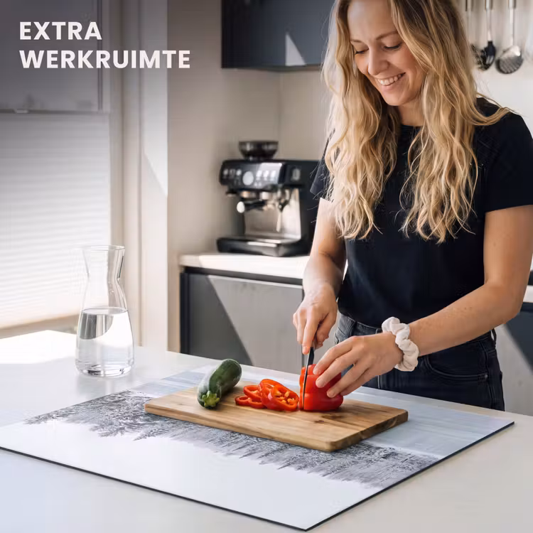 Inductie beschermer - Meer - Dennen - IJs - Winter - Rustgevend — 5
