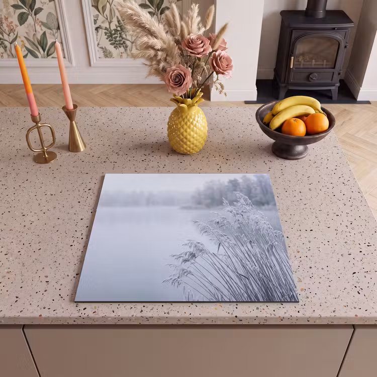 Inductie beschermer - Riet - Bevroren - Winter - Natuur — 3