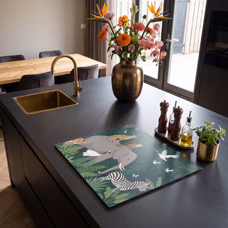 Inductie beschermer - Tropisch - Jungle - Groen — 2