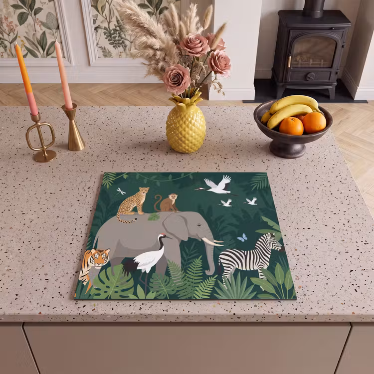 Inductie beschermer - Tropisch - Jungle - Groen — 3