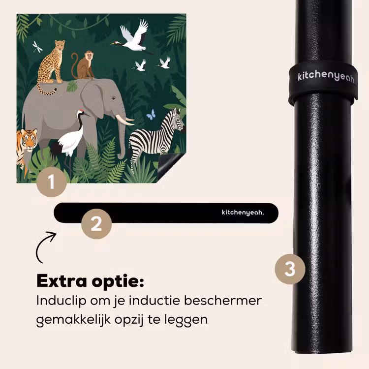 Inductie beschermer - Tropisch - Jungle - Groen — 8