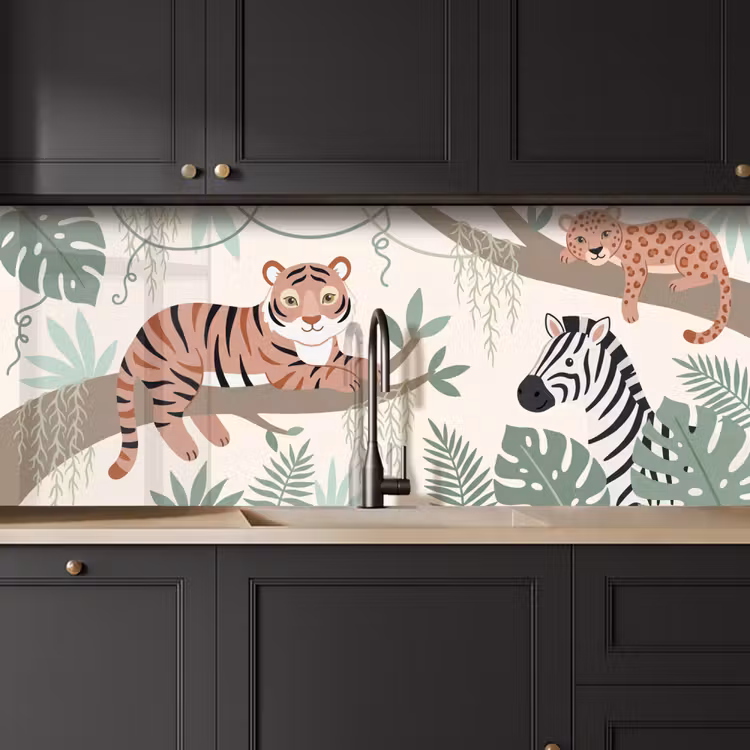 Keuken achterwand - Jungle - Rustiek - Pastel — 6