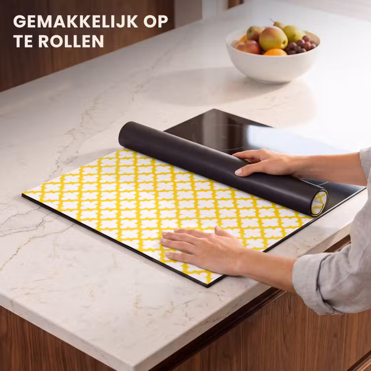 Inductie beschermer - Patroon - Geometrisch - Klassiek - Geel — 7