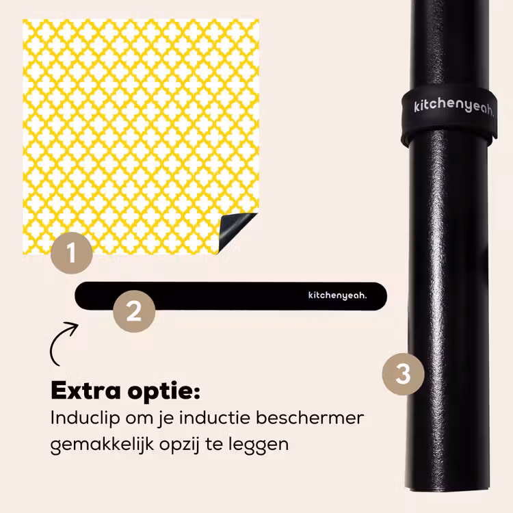 Inductie beschermer - Patroon - Geometrisch - Klassiek - Geel — 8
