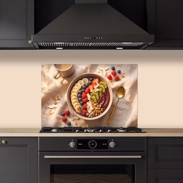 Spatscherm keuken - Eten - Ontbijtkom - Fruit - Gezond - Kleurrijk — 5