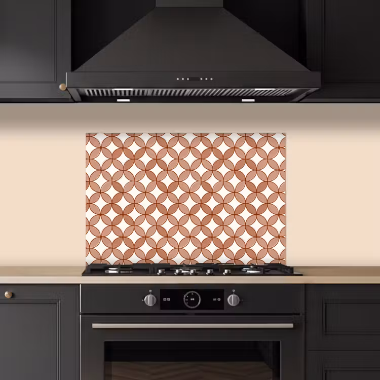 Spatscherm keuken - Geometrisch - Cirkels - Modern - Terracotta — 5