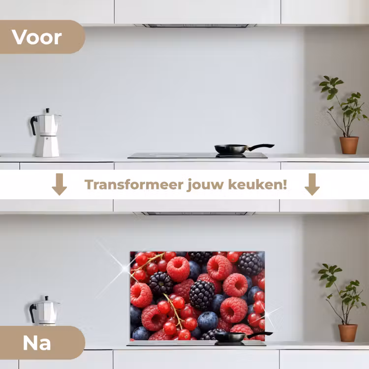 Spatscherm keuken - Bessen - Mix - Vers - Eten - Kleurrijk — 7