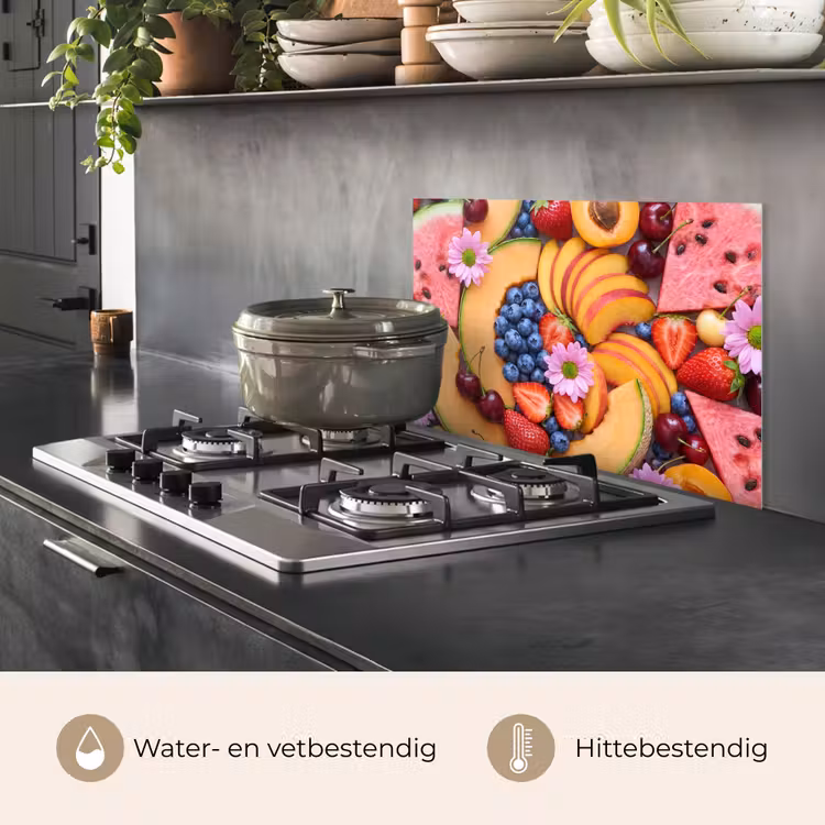 Spatscherm keuken - Eten - Fruit - Zomer - Kleurrijk — 2