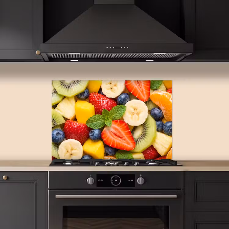 Spatscherm keuken - Fruit - Plakjes - Eten - Kleurrijk — 5