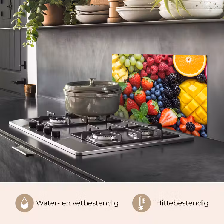 Spatscherm keuken - Fruit - Vers - Kleurrijk - Eten — 2