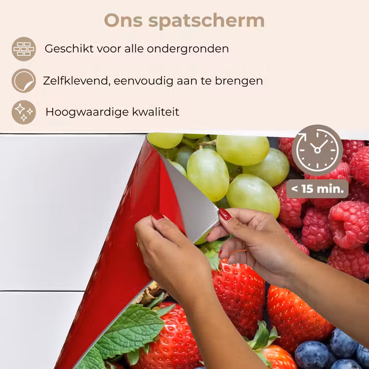 Spatscherm keuken - Fruit - Vers - Kleurrijk - Eten — 4