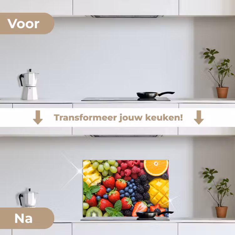 Spatscherm keuken - Fruit - Vers - Kleurrijk - Eten — 7