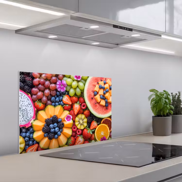 Spatscherm keuken - Fruit - Vers - Variatie - Eten - Kleurrijk — 1