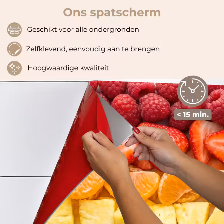Spatscherm keuken - Fruit - Regenboog - Gezond - Kleurrijk — 4