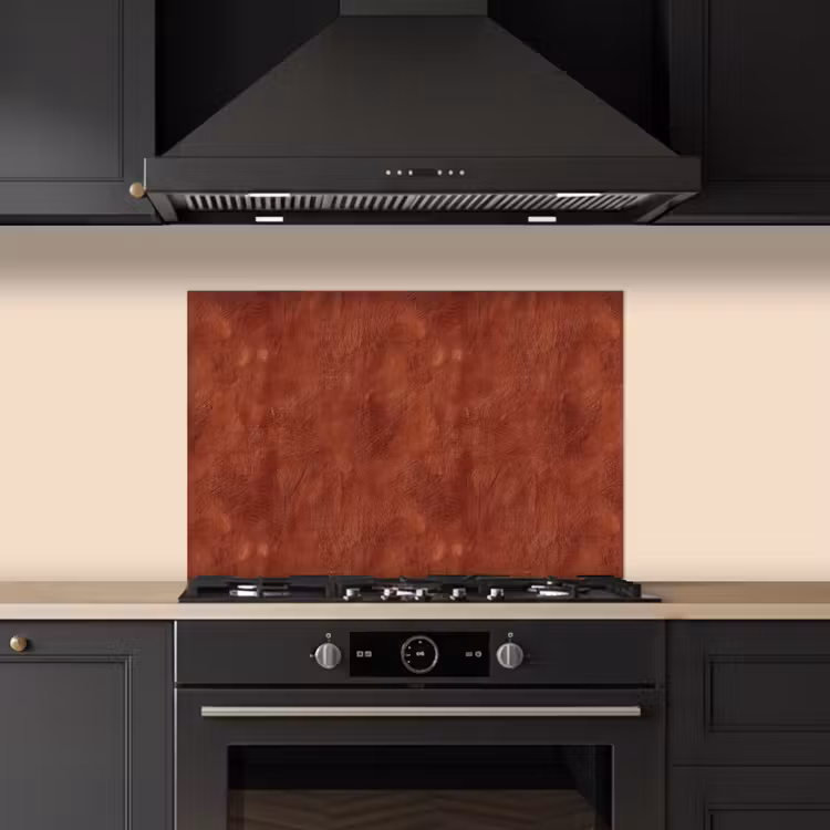 Spatscherm keuken - Stucwerk - Textuur - Terracotta — 5