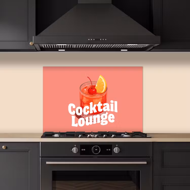 Spatscherm keuken - Cocktail Lounge - Glas - Koraal — 5