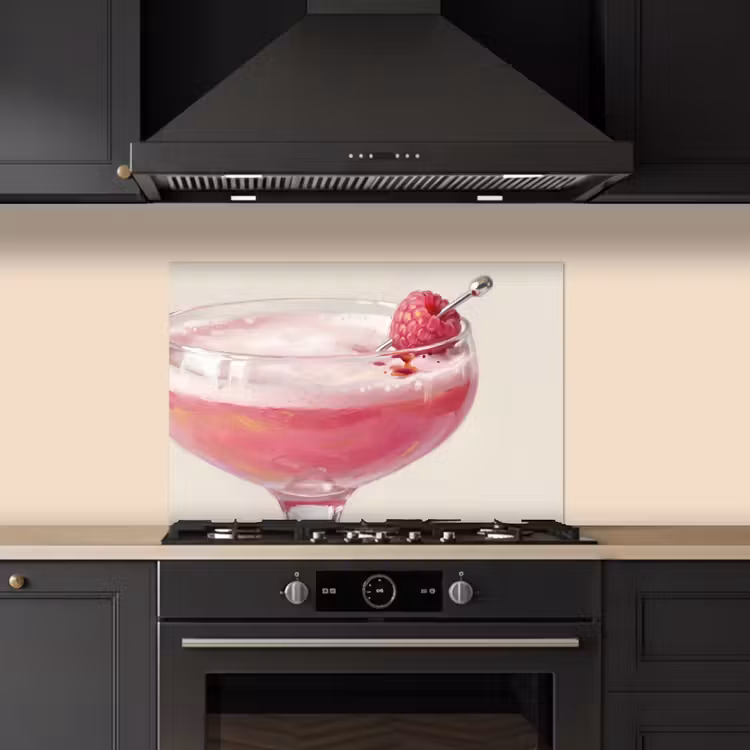 Spatscherm keuken - Cocktail - Framboos - Drank - Modern - Roze — 5