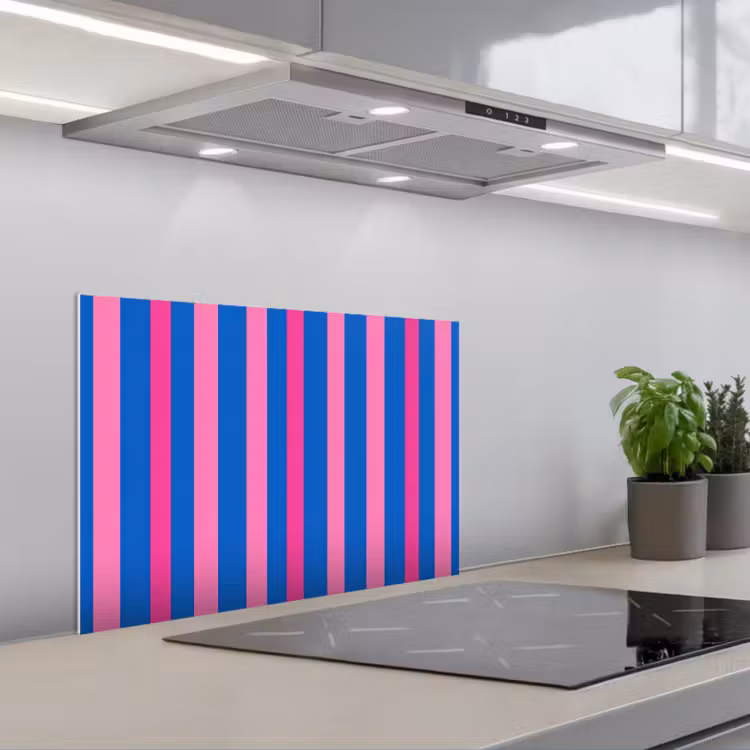 Spatscherm keuken - Modern - Optisch - Roze — 1