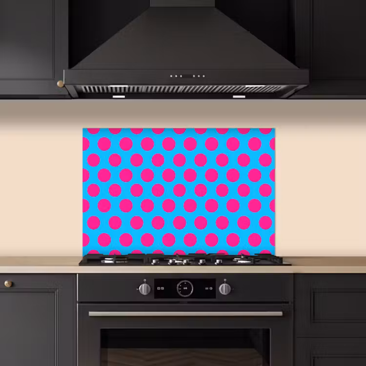 Spatscherm keuken - Stippen - Klassiek - Roze — 5