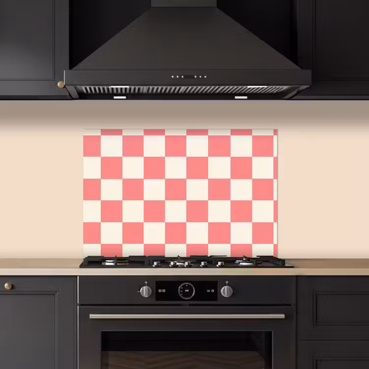 Spatscherm keuken - Traditioneel - Patroon - Roze — 5