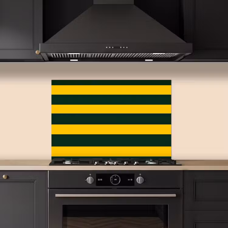Spatscherm keuken - Klassiek - Strepen - Groen — 5