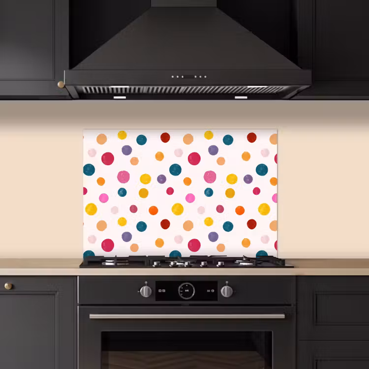 Spatscherm keuken - Cirkels - Speels - Kleurrijk — 5