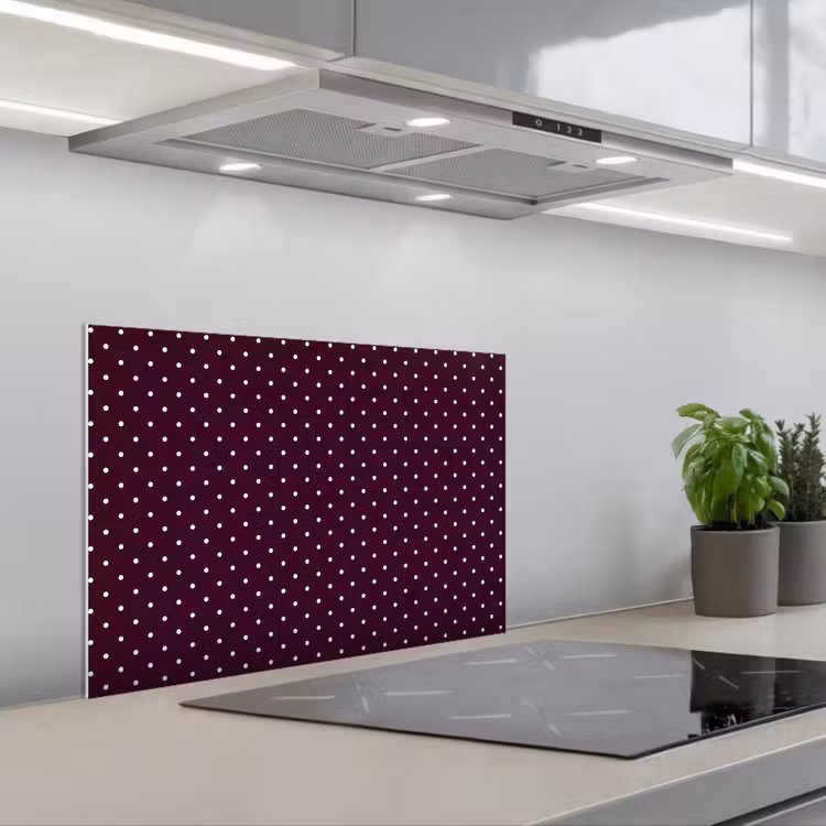 Spatscherm keuken - Stippen - Modern - Paars — 1