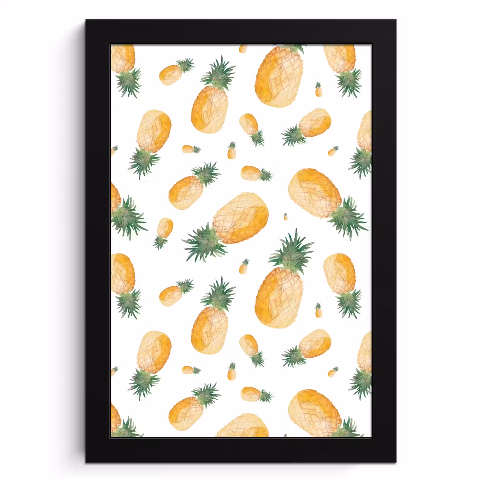 Poster met lijst - Ananas Aquarelle — 1