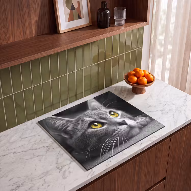 Inductie beschermer - Kat - Grijs - Dieren - Poes — 4