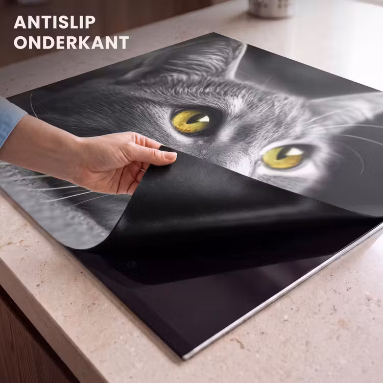 Inductie beschermer - Kat - Grijs - Dieren - Poes — 6