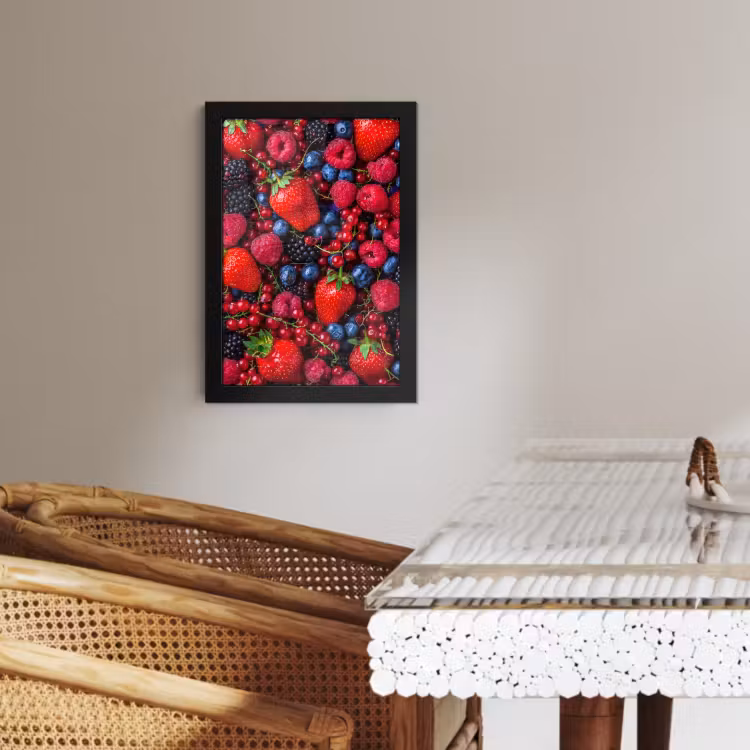 Poster met lijst - Bosbessen- en Aardbeienmelange — 2