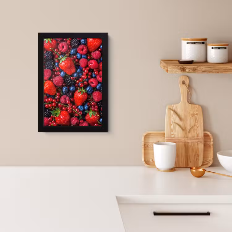 Poster met lijst - Bosbessen- en Aardbeienmelange — 4