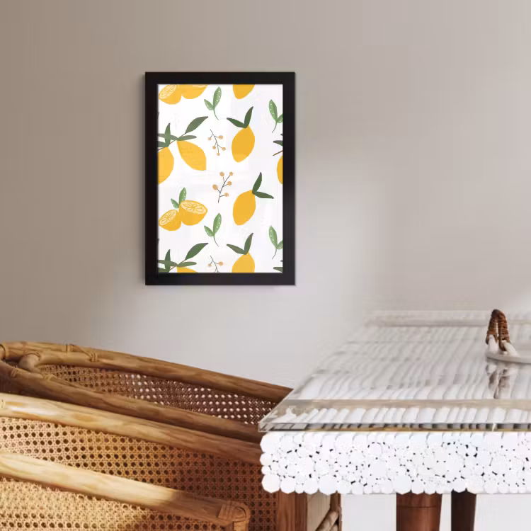 Poster met lijst - Citroenlicht — 3